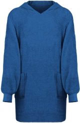 VidaXL vidaXL Bluza-koc KINN Granatowy L bawełna. Niebieskie bluzy damskie vidaXL, l, bez wzorów, z bawełny, bez kaptura. Za 95.99 zł.