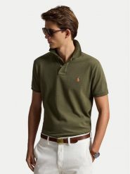 Polo Ralph Lauren Polo 710782592014 Zielony ciemny Regular Fit. Zielone koszulki polo męskie Polo Ralph Lauren, m, bez wzorów, z bawełny, bez ramiączek. Za 599.99 zł.