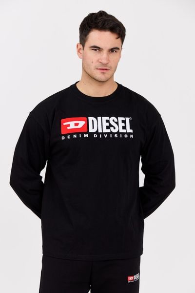 DIESEL Czarny longsleeve męski T-BOXT-LS-DIV, Rozmiar XL. Czarne bluzki z długim rękawem męskie Diesel, l, bez wzorów, z bawełny, klasyczne, bez kołnierzyka. W wyprzedaży za 255.99 zł.
