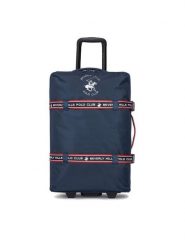 Beverly Hills Polo Club Walizka średnia BHPC-WAL-001-M Granatowy. Niebieskie walizki męskie Beverly Hills Polo Club, bez wzorów, z materiału, średnie. Za 299.99 zł.