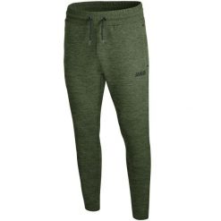 Spodnie dresowe Jako jogging Premium Basics. Zielone spodnie sportowe męskie Jako, bez wzorów, z dresówki, do biegania. Za 289.35 zł.