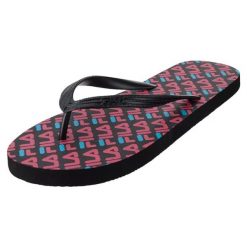 Japonki basenowe damskie Fila Troy Slipper. Czarne klapki damskie Fila, bez wzorów, bez obcasa. Za 59.00 zł.