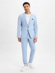 Finshley & Harding Garnitur - Oakland - Kalifornia Mężczyźni Slim Fit niebieski, 44. Niebieskie garnitury męskie Finshley & Harding, bez wzorów, eleganckie. Za 1,049.95 zł.