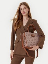 Guess Torebka Neda HWJP96 54220 Beżowy. Brązowe torebki do ręki damskie Guess, z aplikacjami, z poliesteru, bez dodatków. Za 379.99 zł.