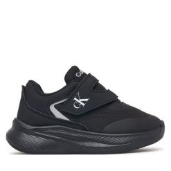 Sneakersy Calvin Klein. Czarne trampki i tenisówki chłopięce Calvin Klein, bez wzorów, bez zapięcia. Za 339.99 zł.