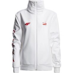 Bluza defiladowa męska Polska Pyeongchang 2018 BLM902R - biały. Białe bluzy męskie 4f, na zimę, z napisami, z dzianiny. W wyprzedaży za 199.99 zł.