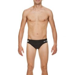 Kąpielówki slipy męskie na basen Arena Serome. Czarne kąpielówki męskie Arena, m, bez wzorów, z materiału, na fitness i siłownię. Za 36.98 zł.