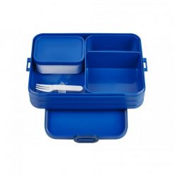 Lunchbox take a break bento vivid blue 107635610100. Niebieskie torby i plecaki dziecięce Mepal, z materiału. W wyprzedaży za 82.90 zł.