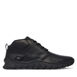 Trzewiki CAT Footwear. Czarne botki męskie CAT Footwear, bez wzorów, bez zapięcia. Za 559.99 zł.