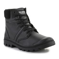 Buty Palladium Pallabrousse Cuffwp+ 77982-001-M czarne. Czarne trampki męskie bez wzorów, z gumy, bez zapięcia. Za 834.10 zł.