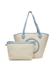 Valentino Torebka VBS7QO02CAN Écru. Torebki do ręki damskie Valentino, bez wzorów, z materiału, bez dodatków. Za 349.99 zł.