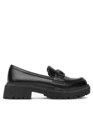 DeeZee Loafersy BBT-22663-10 Czarny. Czarne mokasyny damskie DeeZee, z materiału. Za 139.99 zł.