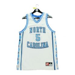 Second life - Męski NCAA North Carolina Biały Jersey - Stan dobry. Białe koszulki sportowe męskie Nike, m, bez wzorów, z jersey, bez kołnierzyka, bez ramiączek, do koszykówki. Za 148.01 zł.