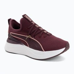 Buty damskie Buty PUMA Softride Sabrina. Czerwone obuwie sportowe damskie Puma, bez wzorów, z gumy, trekkingowe. Za 239.99 zł.