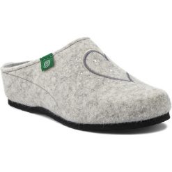 Kapcie DR. BRINKMANN - 330149 Offwhite 81. Szare kapcie damskie Dr. Brinkmann, z materiału. Za 129.00 zł.