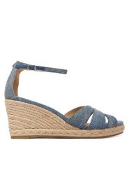 LAUREN RALPH LAUREN Espadryle 802P10423001 Niebieski. Niebieskie sandały damskie Lauren Ralph Lauren, bez wzorów, z materiału, bez obcasa, bez zapięcia. Za 769.99 zł.