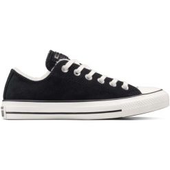 Buty sportowe Converse Chuck Taylor All Star Winter Luxe. Czarne trampki i tenisówki damskie Converse, bez wzorów, z zamszu, retro, bez zapięcia. Za 390.00 zł.