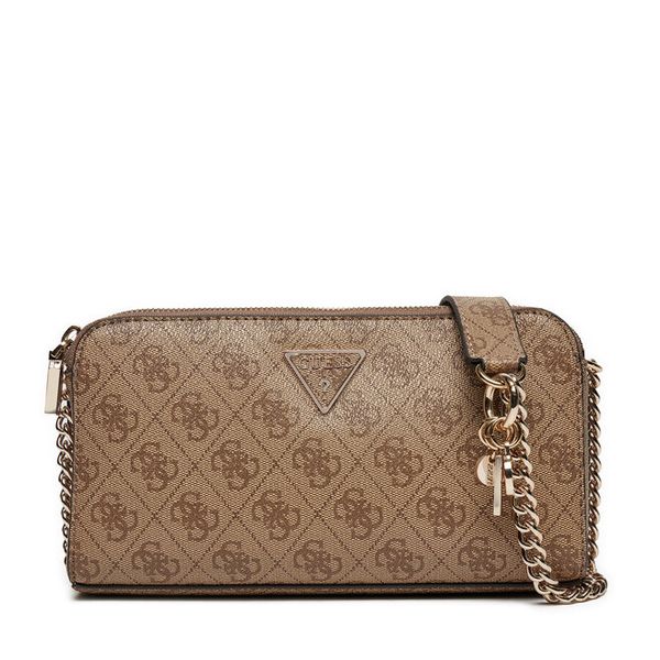 Torebka Guess. Brązowe listonoszki damskie Guess, z aplikacjami, bez dodatków. Za 293.99 zł.