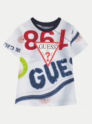 Guess T-Shirt N5RI14 K8HM4 Kolorowy Regular Fit. T-shirty dla chłopców Guess, z aplikacjami, z bawełny, bez ramiączek. Za 69.99 zł.