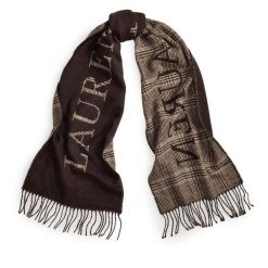 Szalik LAUREN RALPH LAUREN. Brązowe szaliki i chusty damskie Lauren Ralph Lauren, bez wzorów. Za 419.99 zł.