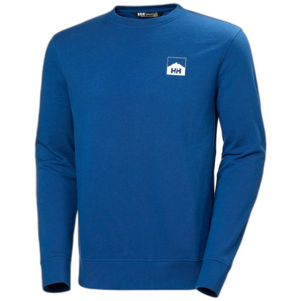 Bluza Helly Hansen nord graphic crew. Niebieskie bluzy męskie Helly Hansen, m, bez wzorów, bez kaptura. Za 319.50 zł.