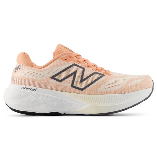 Buty damskie New Balance Fresh Foam X 880 v15 W880N15 – pomarańczowe. Brązowe obuwie sportowe damskie New Balance, bez wzorów, z materiału, do biegania. Za 749.99 zł.