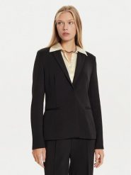 Calvin Klein Marynarka K20K207646 Czarny Regular Fit. Czarne żakiety damskie Calvin Klein, bez wzorów, z syntetyku. Za 479.99 zł.