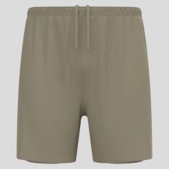 Spodenki męskie Odlo ESSENTIAL 6 INCH 2-in-1 short. Zielone krótkie spodenki sportowe męskie Odlo, m, bez wzorów, do biegania. Za 199.55 zł.