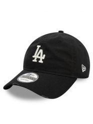New Era Czapka z daszkiem LA Dodgers Distressed 9TWENTY 60595229 Czarny. Czarne rękawiczki męskie New Era, bez wzorów, z bawełny. Za 99.99 zł.