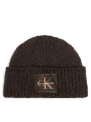 Calvin Klein Czapka LV04F8104G Brązowy ciemny. Brązowe czapki i kapelusze damskie Calvin Klein, na zimę, bez wzorów, z poliesteru. Za 209.99 zł.