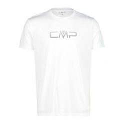 Koszulka męska rowerowa CMP 39T7117P. Białe koszulki sportowe męskie CMP, m, bez wzorów, bez kołnierzyka, bez ramiączek, trekkingowe. W wyprzedaży za 41.99 zł.