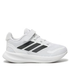 Sneakersy adidas. Czarne trampki i tenisówki chłopięce Adidas, bez wzorów, bez zapięcia. Za 279.99 zł.