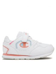 Champion Sneakersy Rr Champ G Ps S32233-WW006 Biały. Białe buty sportowe dziewczęce Champion, bez wzorów, ze skóry, bez zapięcia. Za 89.99 zł.