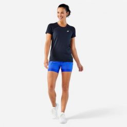 Koszulka tenisowa damska Artengo Light. Czarne koszulki sportowe damskie KUIKMA, m, bez wzorów, z bawełny, bez kołnierzyka, bez ramiączek, na fitness i siłownię. Za 89.99 zł.