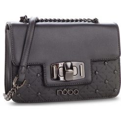 Torebka NOBO - NBAG-F4370-C019 Szary. Szare listonoszki damskie Nobo, ze skóry ekologicznej. W wyprzedaży za 159.00 zł.