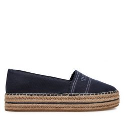 Espadryle Tommy Hilfiger. Niebieskie espadryle damskie Tommy Hilfiger, bez wzorów, z denimu, bez obcasa, bez zapięcia. Za 269.99 zł.