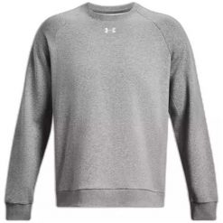 Bluza Męska Nierozpinana Under Armour Rival Fleece Crew. Szare bluzy męskie Under Armour, m, bez wzorów, bez kaptura. W wyprzedaży za 126.79 zł.