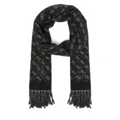 Szalik Guess. Czarne szaliki i chusty damskie Guess, z aplikacjami. Za 234.99 zł.
