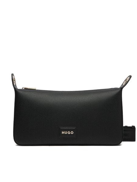 HUGO Torebka 50557850 Czarny. Czarne listonoszki damskie Hugo, bez wzorów, ze skóry, bez dodatków. Za 441.99 zł.
