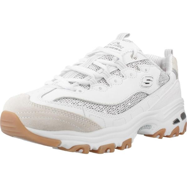 Buty SKECHERS D LITES STELLAR SHIMMER Biały. Białe obuwie sportowe damskie Skechers, trekkingowe. Za 315.99 zł.