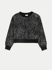 Coccodrillo Bluza ZC4132101EPG Czarny Regular Fit. Czarne bluzy dla dziewczynek COCCODRILLO, bez wzorów, z syntetyku, bez ramiączek, bez kaptura. Za 49.90 zł.