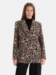 Maryley Marynarka 25IB112/36BE Beżowy Regular Fit. Brązowe żakiety damskie Maryley, l, bez wzorów, z syntetyku. Za 629.99 zł.