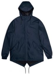 Rains płaszcz przeciwdeszczowy unisex FISHTAIL JACKET W3 18010 47 NAVY XS. Niebieskie kurtki damskie Rains, xs, bez wzorów, bez kaptura. Za 756.44 zł.
