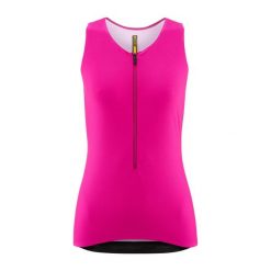 Damski tank top Mavic Aksium. Czerwone koszulki sportowe damskie MAVIC, l, bez wzorów, bez kołnierzyka, bez ramiączek, rowerowe. Za 402.50 zł.
