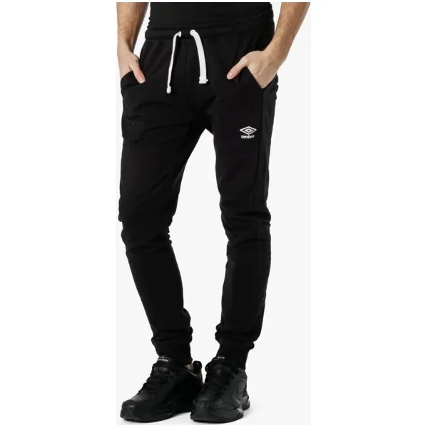 Umbro Spodnie Slim Fit Fleece , czarny, rozmiar M. Czarne spodnie materiałowe męskie Umbro, m, bez wzorów, z bawełny. W wyprzedaży za 79.99 zł.