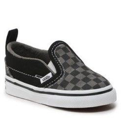 Tenisówki Vans. Szare półbuty chłopięce Vans, bez wzorów, bez zapięcia. Za 129.99 zł.