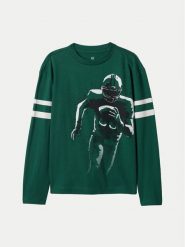 Gap Bluzka 490175-03 Zielony Regular Fit. Zielone t-shirty dla chłopców GAP, bez wzorów, z bawełny, bez ramiączek. Za 69.99 zł.