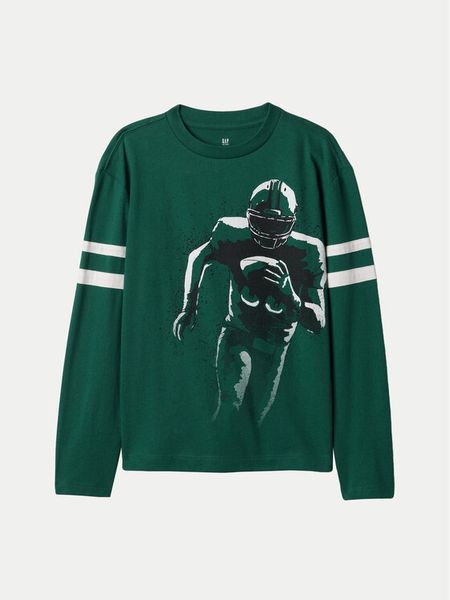 Gap Bluzka 490175-03 Zielony Regular Fit. Zielone t-shirty dla chłopców GAP, bez wzorów, z bawełny, bez ramiączek. Za 69.99 zł.