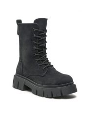 Jenny Fairy Trapery WS5792-01 Czarny. Czarne śniegowce i trapery damskie Jenny Fairy, ze skóry. Za 169.99 zł.