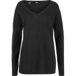 Luźniejszy sweter bonprix czarny. Swetry damskie bonprix. Za 37.99 zł.